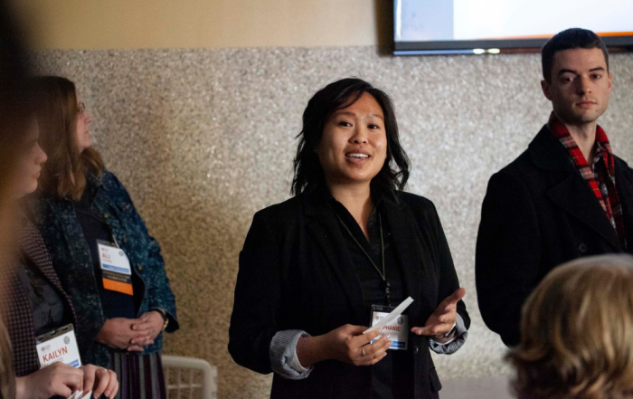 Asian woman engaging in nonprofit professional development at a national conference