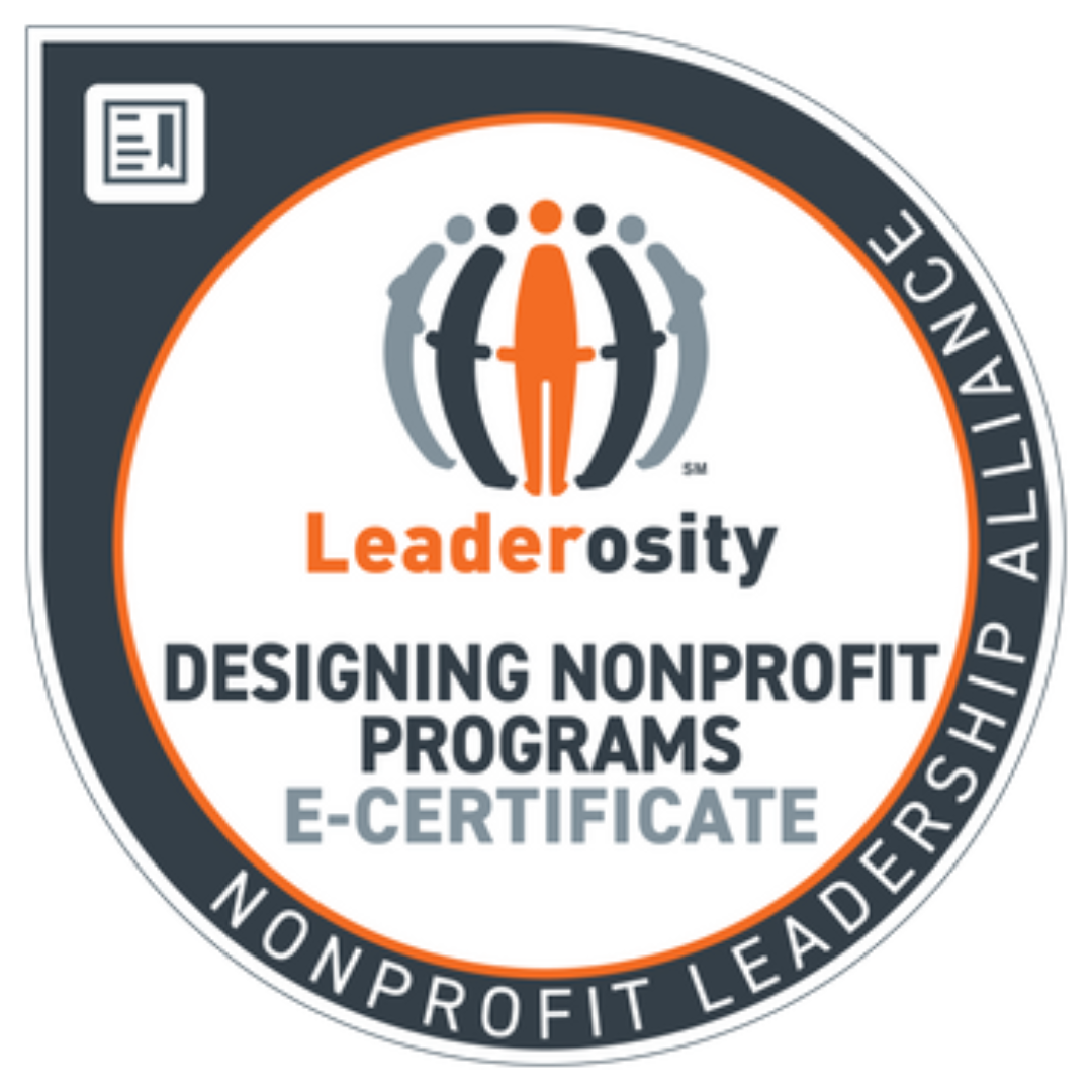 Designing Nonprofit Programs Nonprofit Course Digital Badge