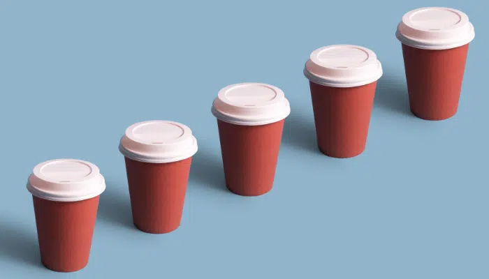 What do 320 billion coffee cups look like?