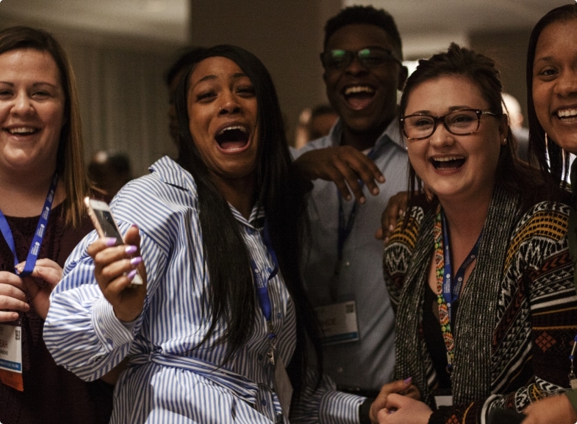 A group of Certified Nonprofit Professionals at an event