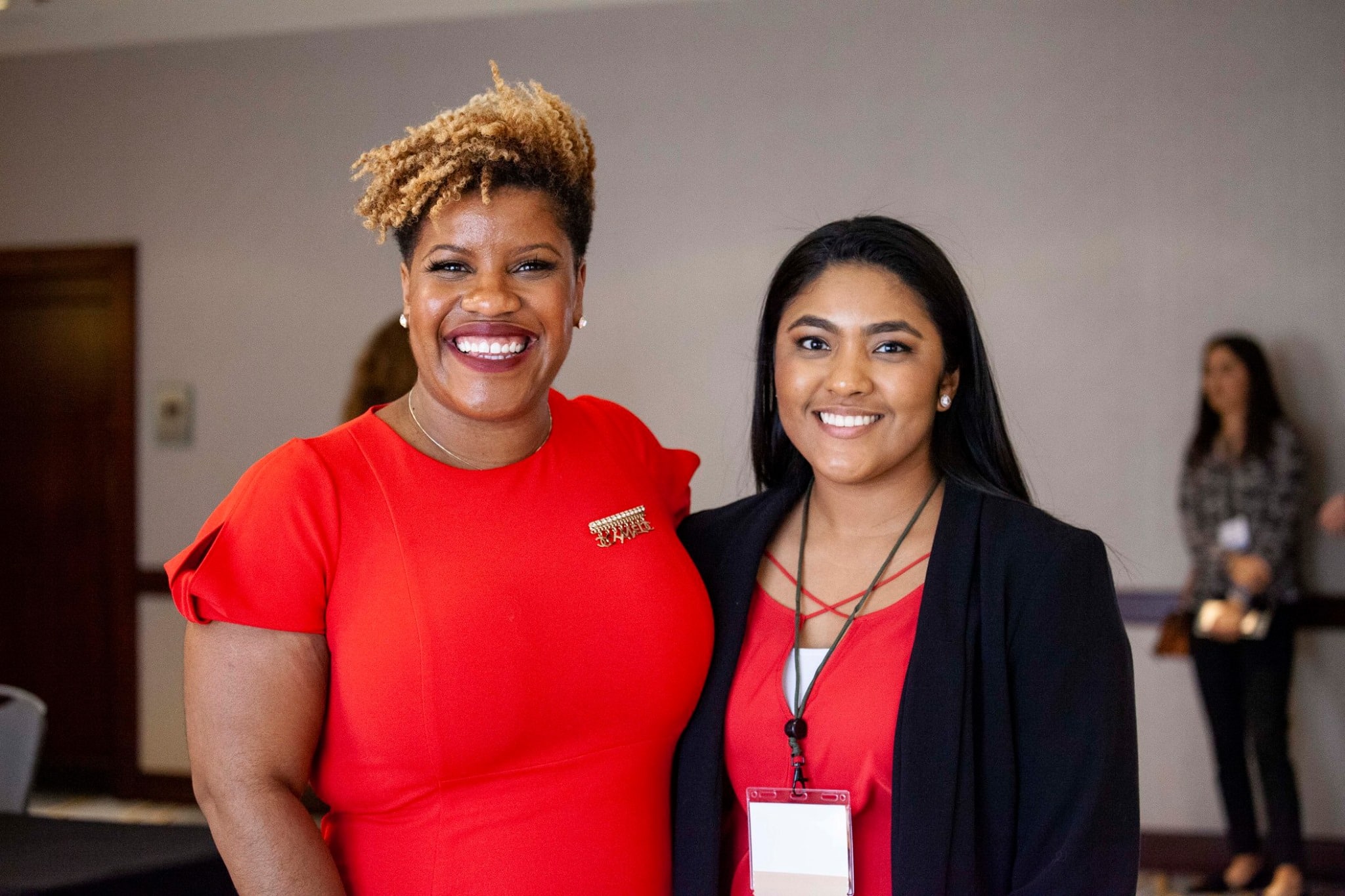 Two women at a CNP event