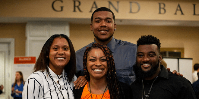 Group of young professionals smiling