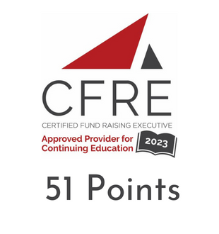 Eligible for 51 CFRE Continuing Education Credits. (3)