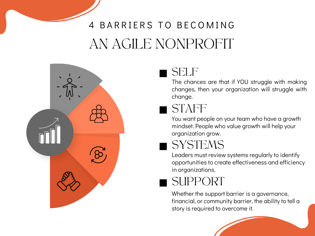 Remove these 4 barriers to become an agile nonprofit leader