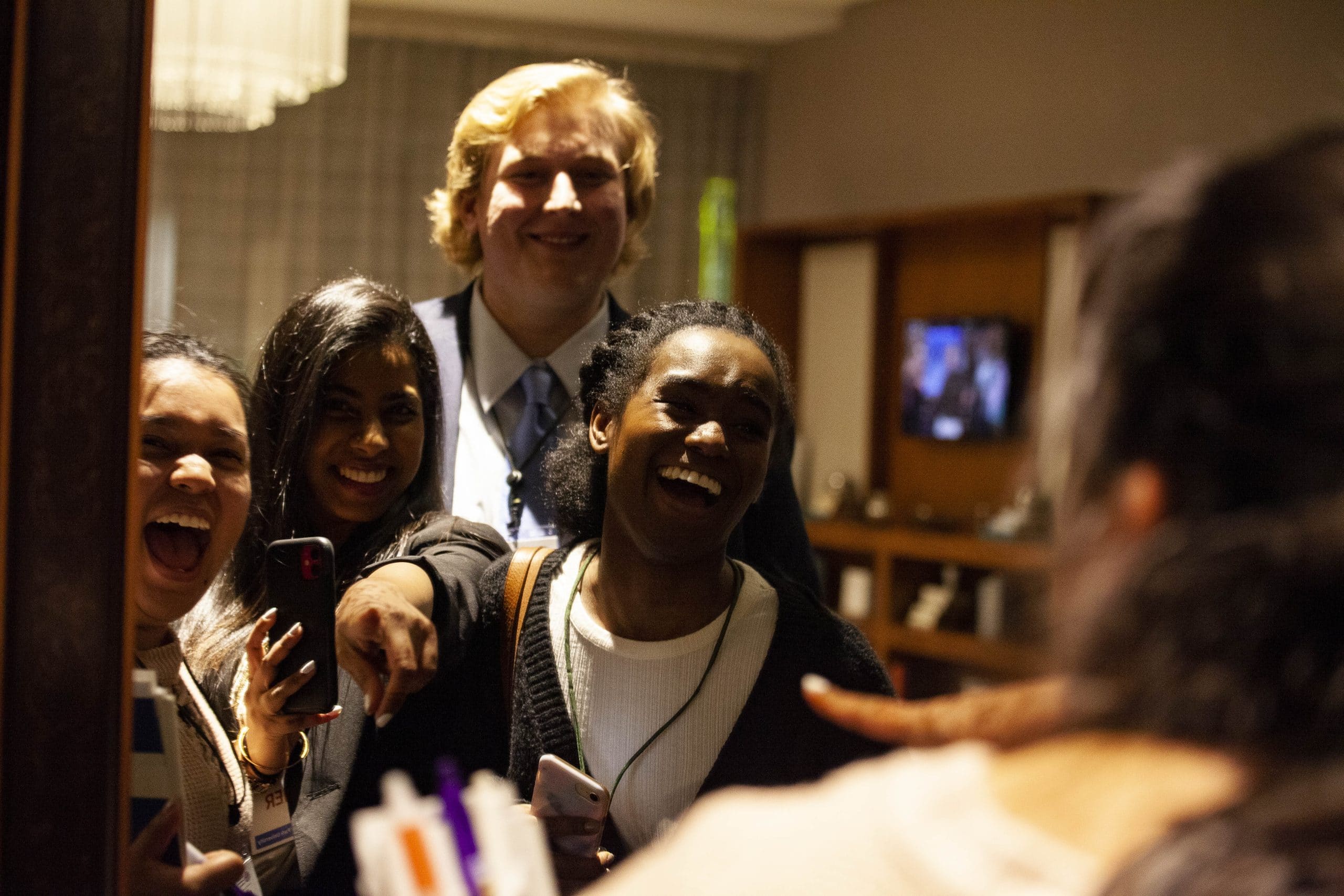 A group of young college students at the nonprofit leadership alliance in person conference