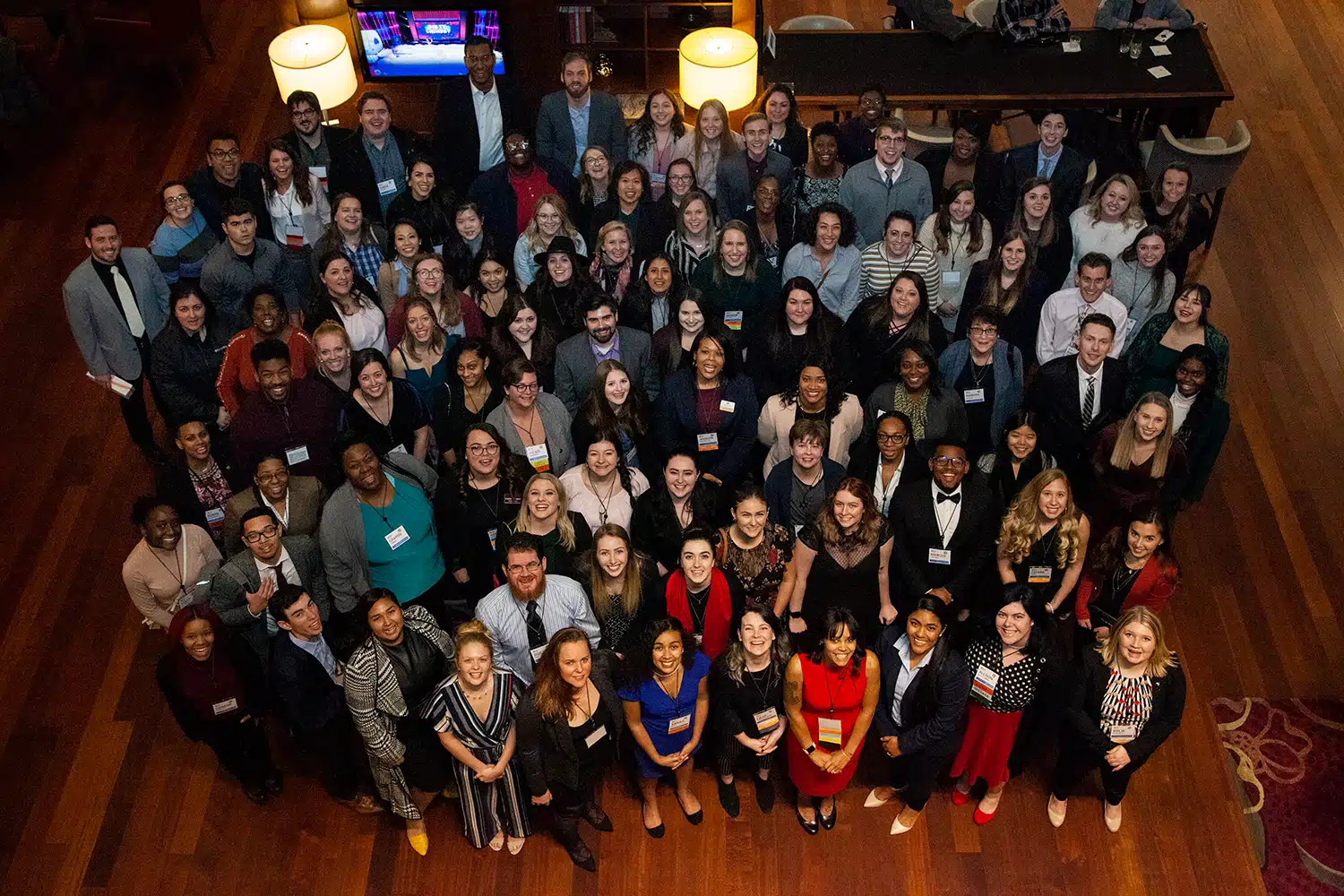 Large group of CNPs smiling together