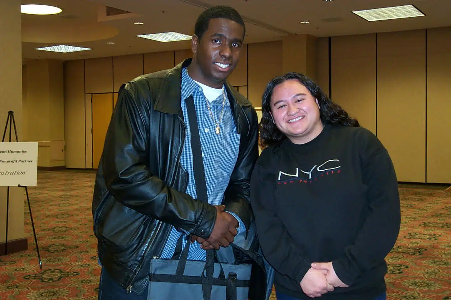 Two nonprofit leadership alliance students smiling