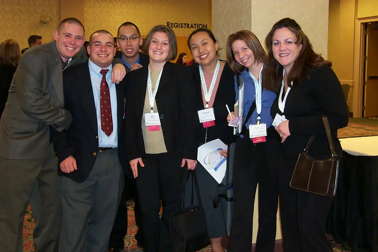 Large group of nonprofit professionals in professional dress