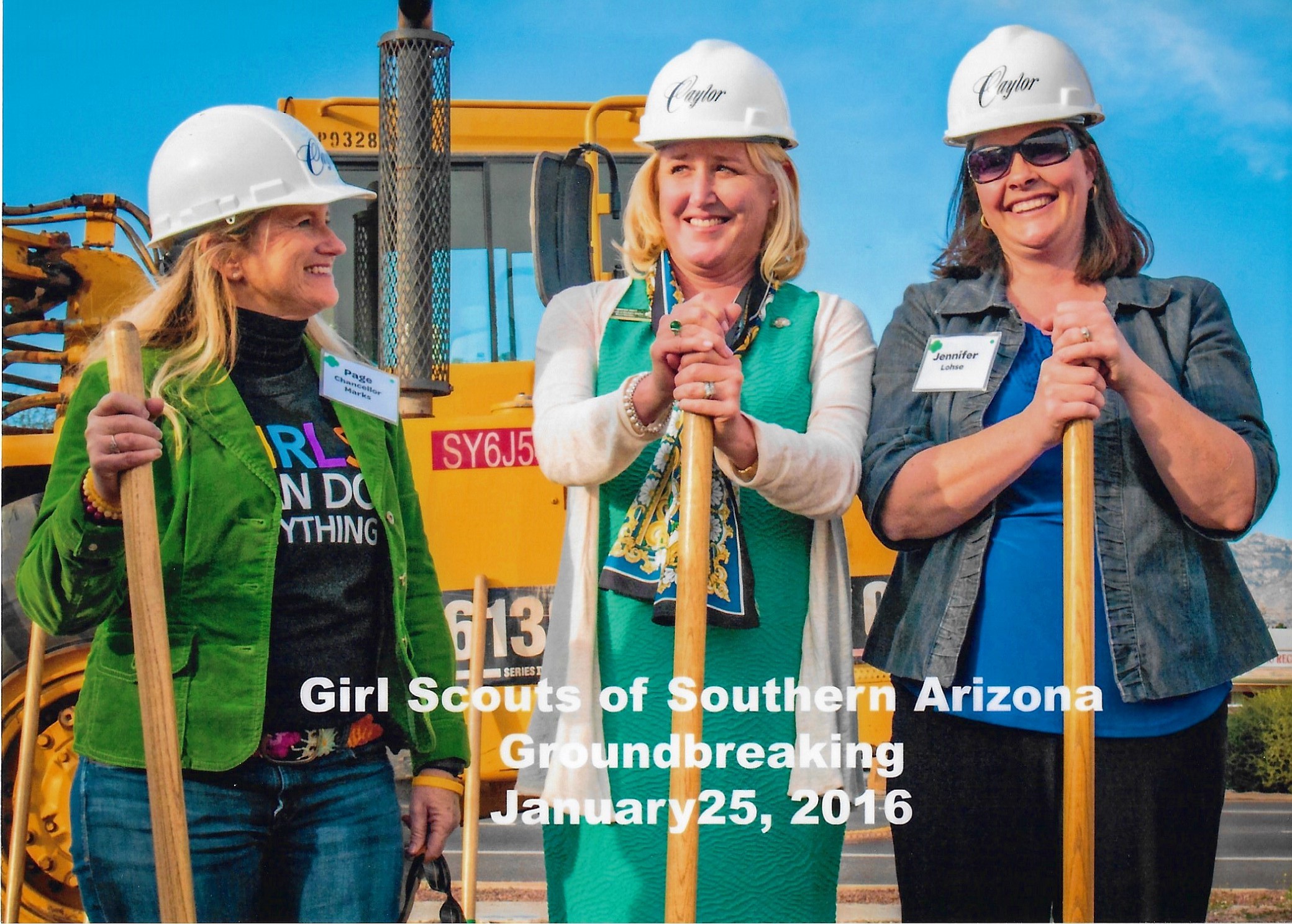 Jennifer Lohse at Girl Scouts of Southern Arizona Groundbreaking January 2016