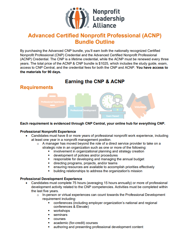 Advanced CNP Program Outline