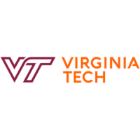 Virginia Tech logo in orange and red