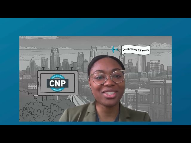 A Black Woman smiling brightly in the National CNP Day Webinar