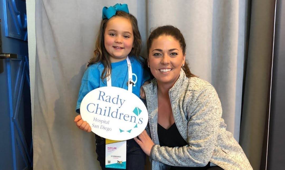 Carly St. Onge, San Diego Nonprofit Professional, smiling at a Rady Childrens Hospital event 