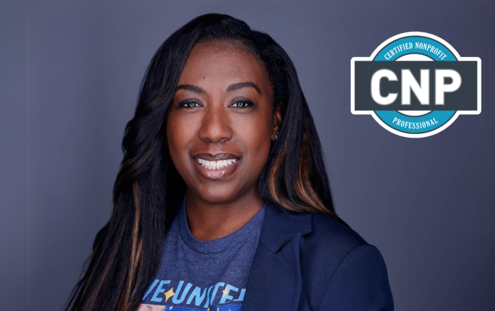 Certified Nonprofit Professional (CNP), Arika Wells smiling
