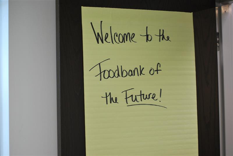 A welcoming message for St. Louis Area Foodbank staff and partners at the Hunger Engagement Center. A space for collaboration, strategic planning, and staff development!