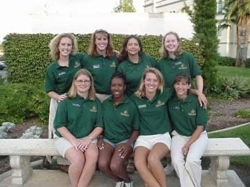 Arika smiling with her fellow resident assistants at the University of San Diego