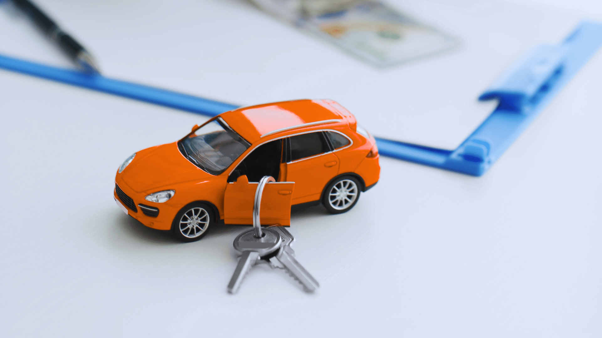 Donating an orange car to charity