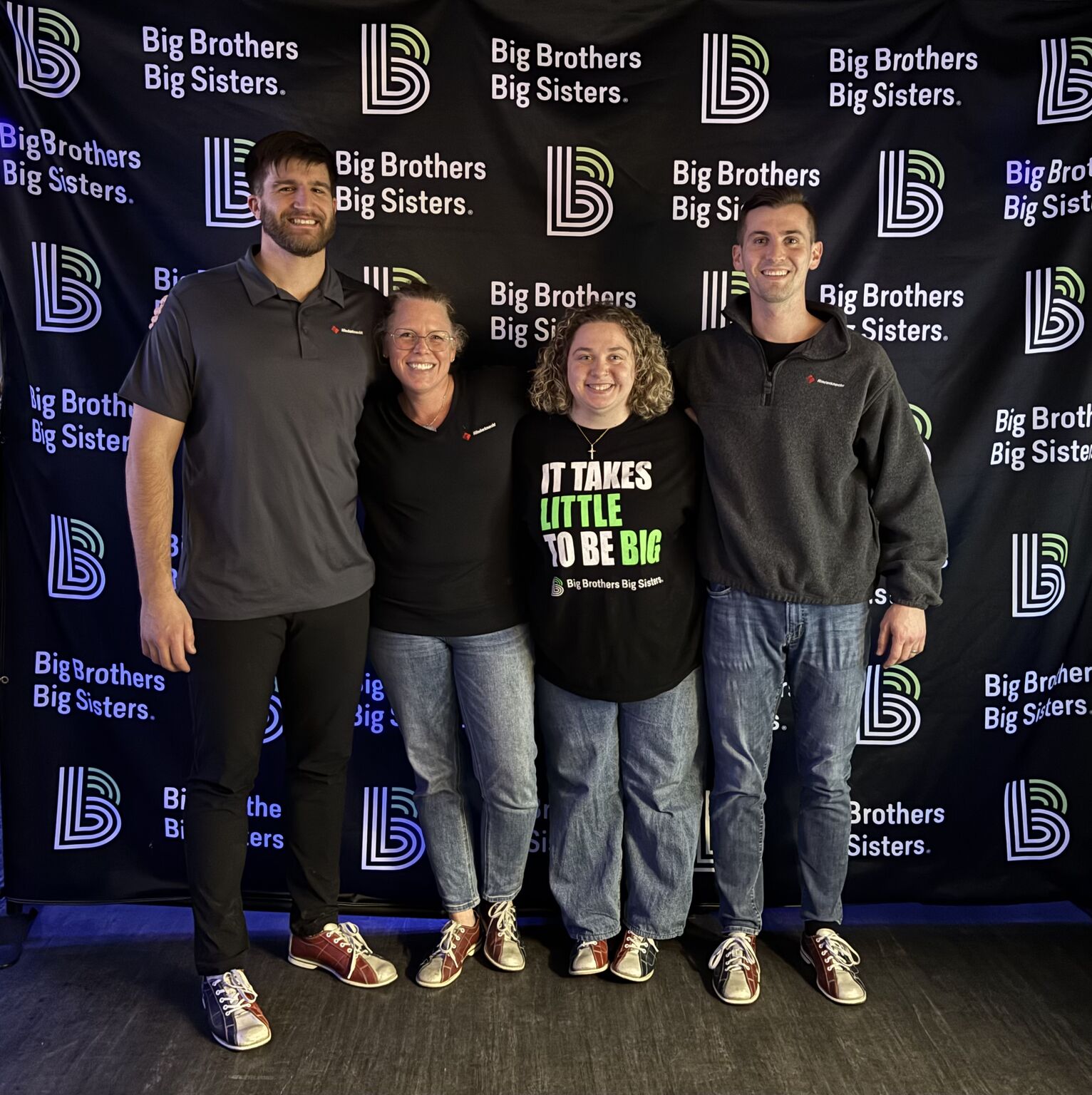 Chandler and fellow Rinderknecht staff members supporting an event run by Big Brothers Big Sisters of Cedar Rapids & East Central Iowa.