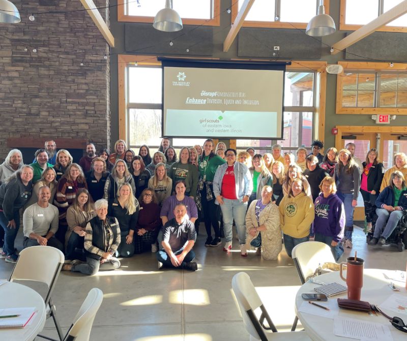 Fellow CNP, Gina Weekley, joined the Girl Scouts of Eastern Iowa and Western Illinois and Quad Cities Community Foundation to train staff on building an inclusive culture for both youth and adults.