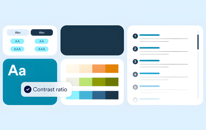 Color Contrast Chart checking accessibility