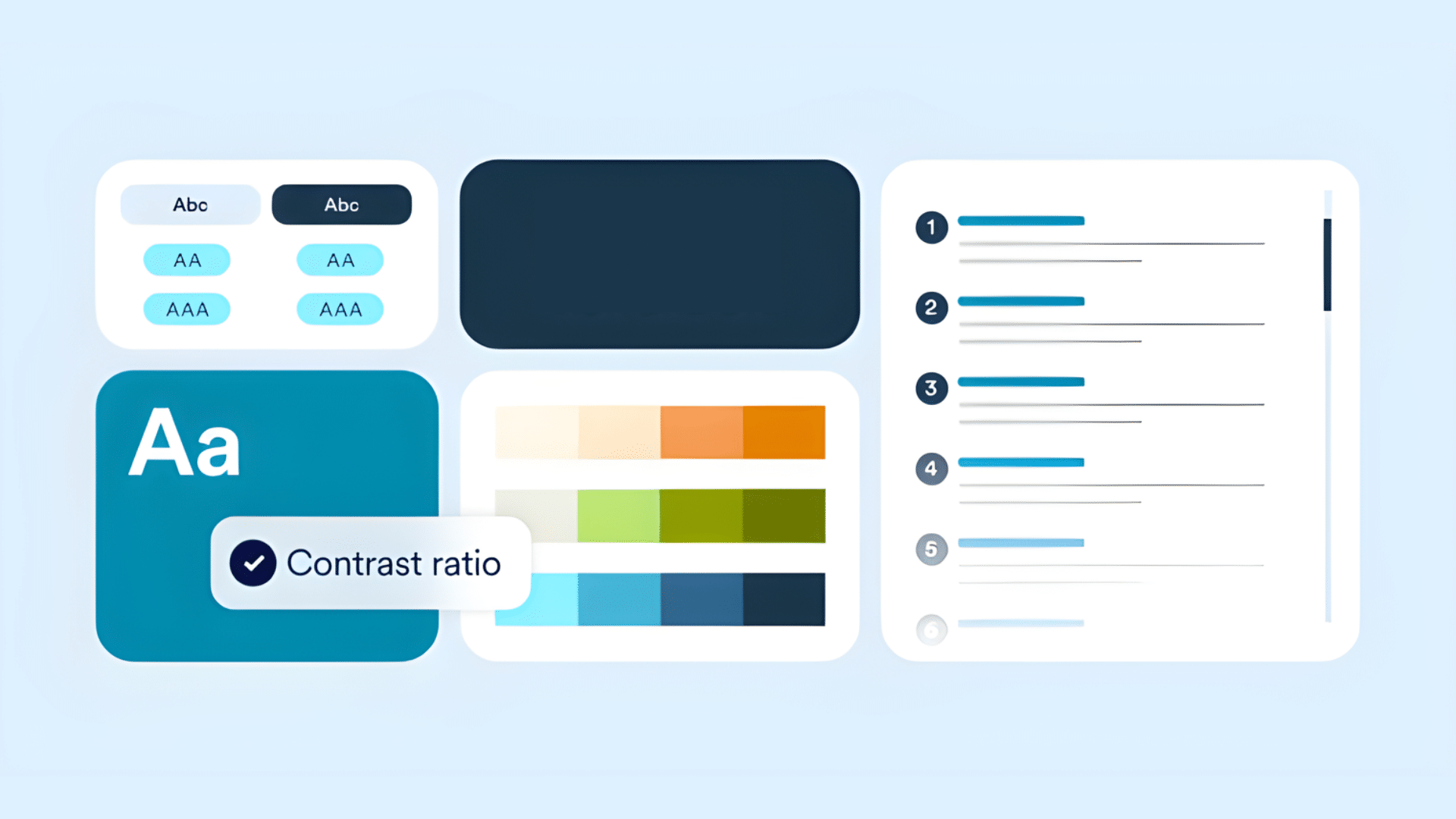 Color Contrast Chart checking accessibility