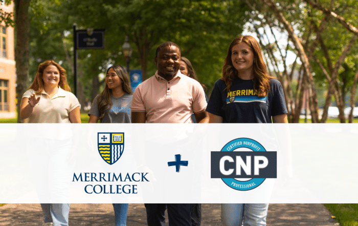 Merrimack College Partners with NLA to Prepare Students for the Certified Nonprofit Professional (CNP) Credential
