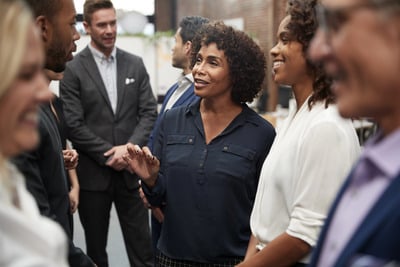 Nonprofit Professionals engaging in an in person training session